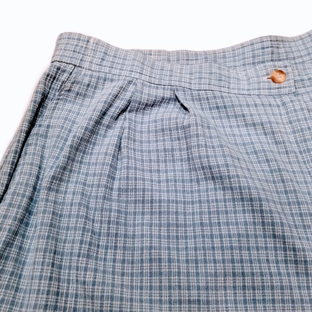 Koret Shorts Bermuda Pleated Pastel Plaid Plus 20W